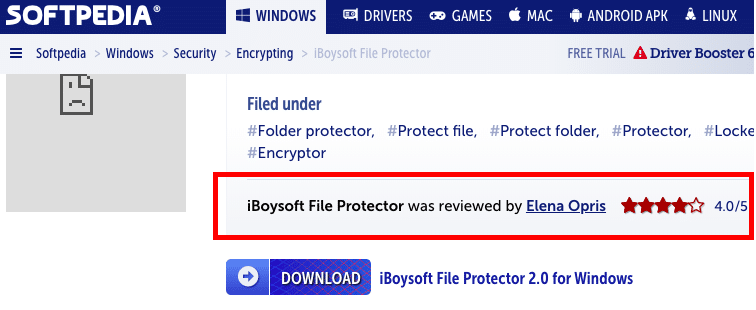iBoySoft File Protector Review on Softpedia.com