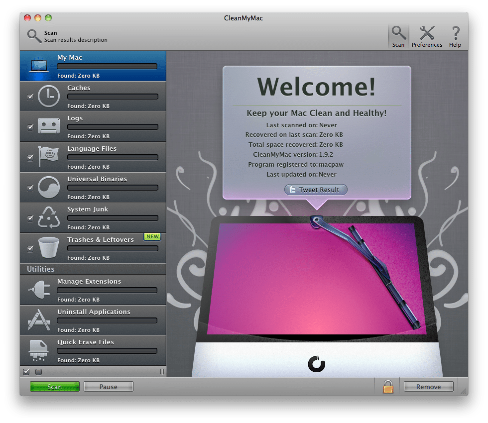 CleanMyMac 1.9