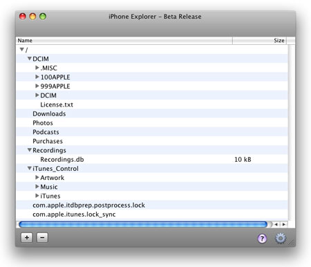 iPhone Explorer beta - 2009